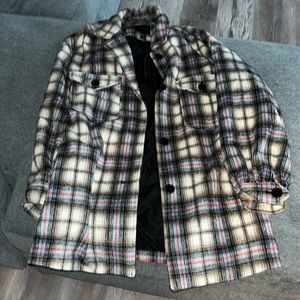 Women’s Forever 21 Plaid Coat